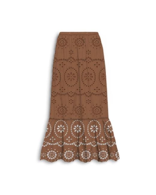 Midi Skirts di Mc2 Saint Barth in Brown