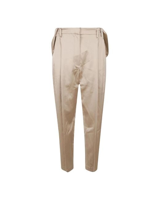 Brunello Cucinelli Natural Tapered Trousers