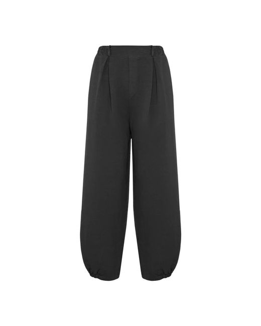 Manila Grace Wijde Broek in het Black