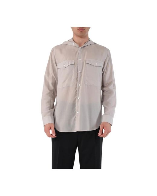 Emporio Armani Gray Casual Shirts for men