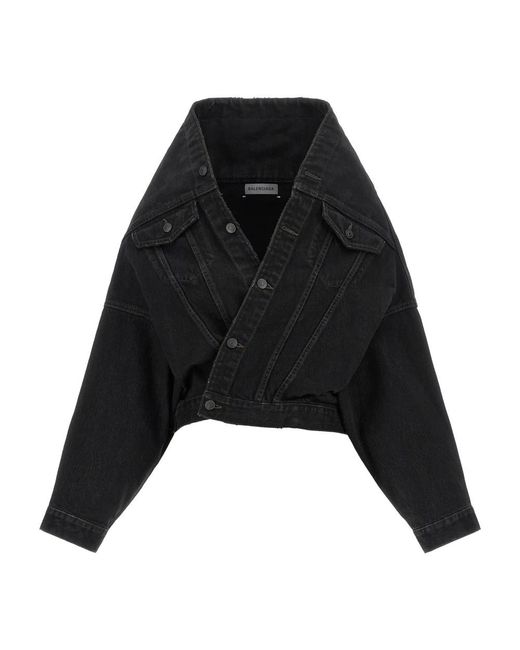 Balenciaga Black Denim Jackets