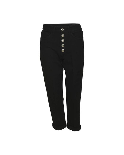 Dondup Black Cropped Trousers