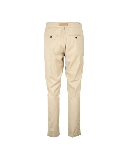 White Sand Elegante Wollmischungshose in Natural für Herren