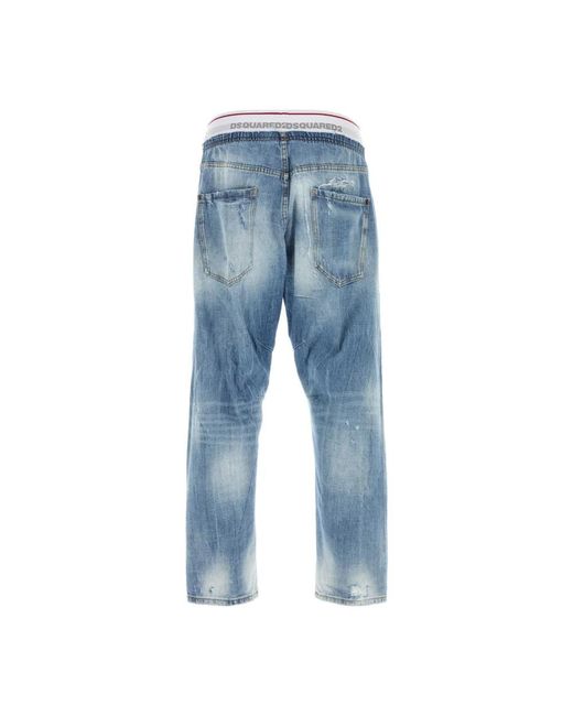 DSquared² Blue Straight Jeans for men