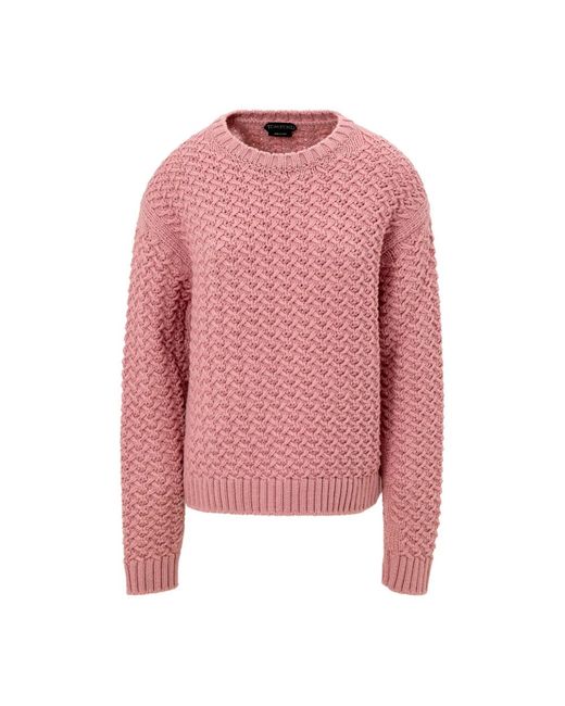 Tom Ford Pink Round-Neck Knitwear