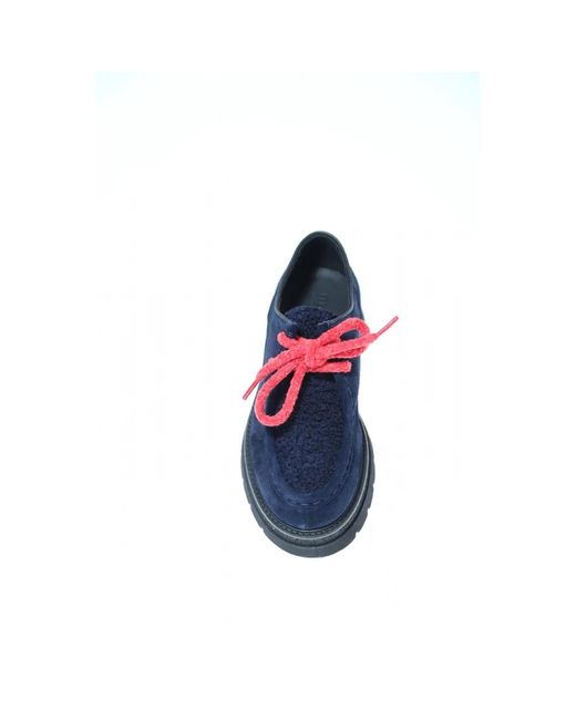 Maze Blue Laced Shoes