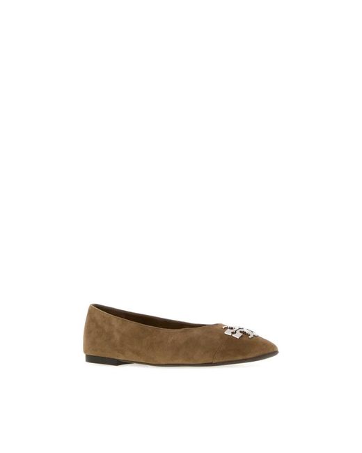 Tory Burch Natural Ballerinas