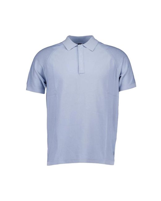 ALPHATAURI Blue Polo Shirts for men