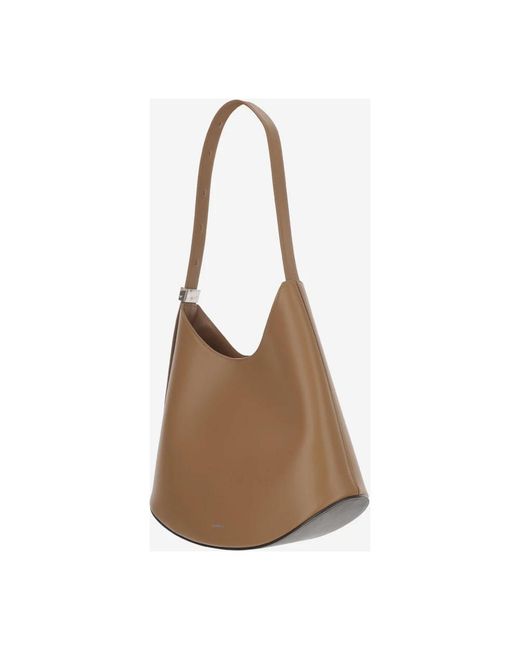 Jil Sander Brown Shoulder Bags
