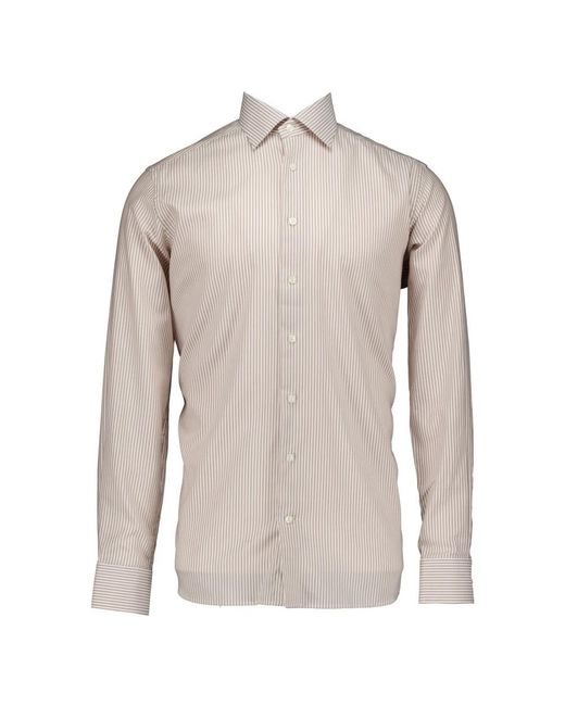 Eton of Sweden Gray Formal Shirts for men