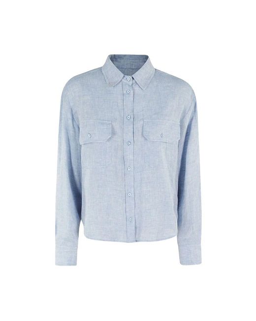 Weekend by Maxmara Blue Klar blaue wochenendhemden