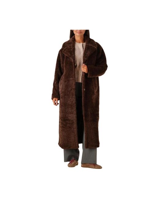 Notre-v Jassen ,Bruin ,Polyester Stijlvolle Bruine Winterjas in het Brown