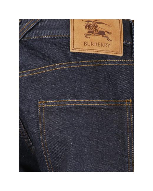 Burberry Blue Straight Jeans for men