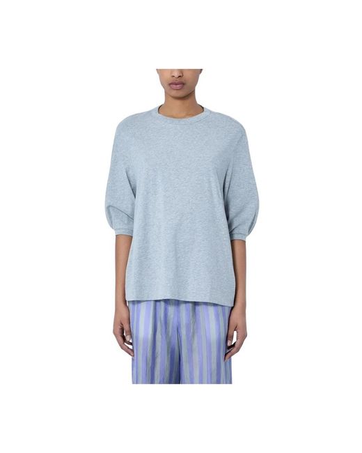 Dries Van Noten Blue Oversized Tops