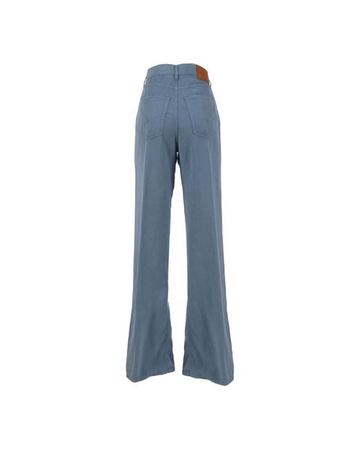 Dondup Blue Wide Trousers