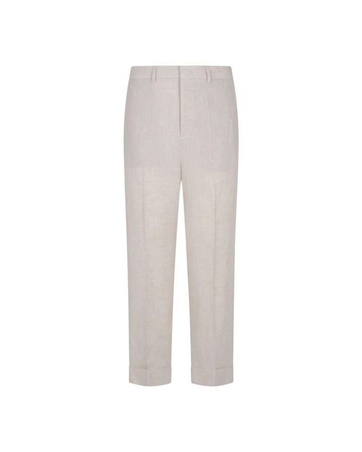 Valentino Gray Straight Trousers for men