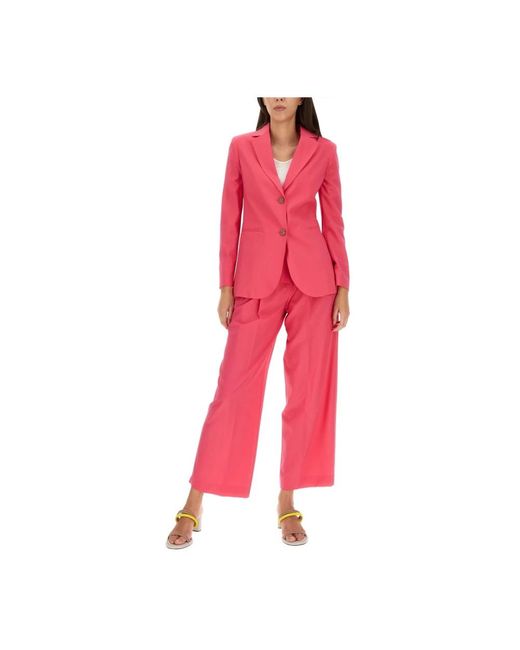 Alysi Pink Wide Trousers