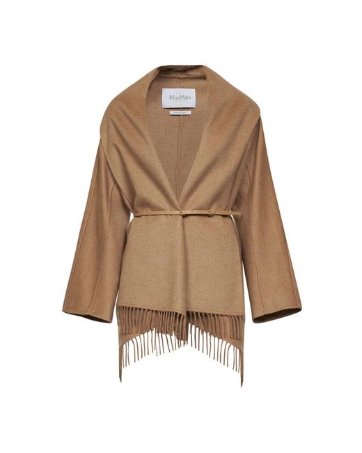 Max Mara Brown Belted Coats