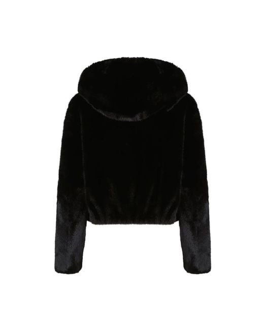 Pinko Black Faux Fur & Shearling Jackets