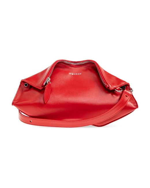 McQueen Red Shoulder Bags