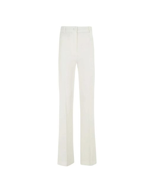 Trousers > wide trousers HEBE STUDIO en coloris White