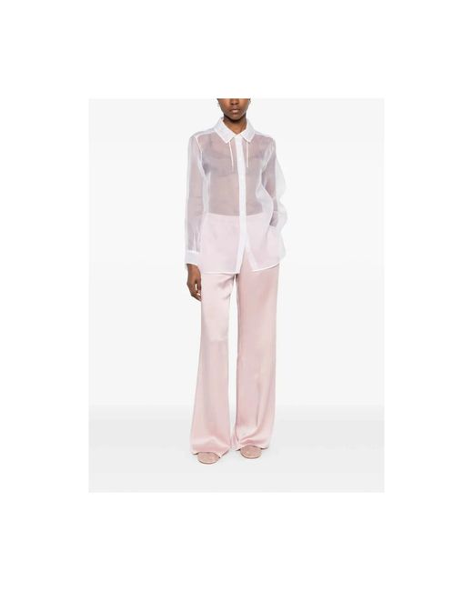 Panicale Overhemden ,Wit ,Long Sleeve Shirt in het White