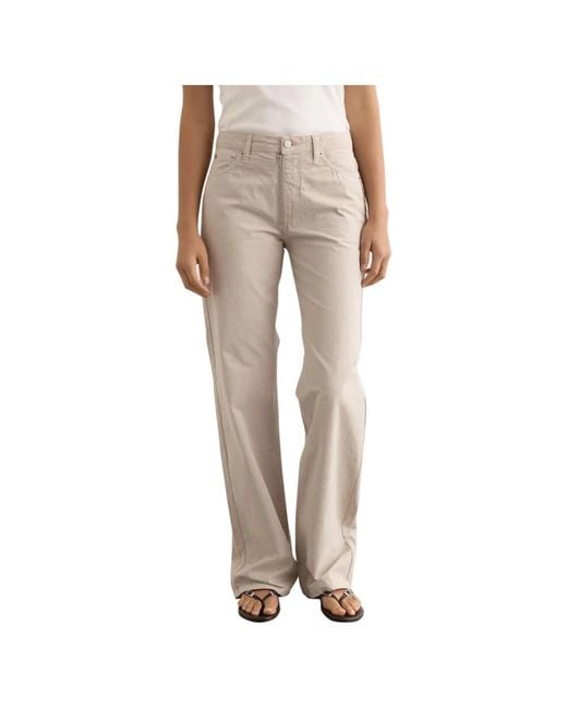 Straight Trousers Paloma Wool de color Natural