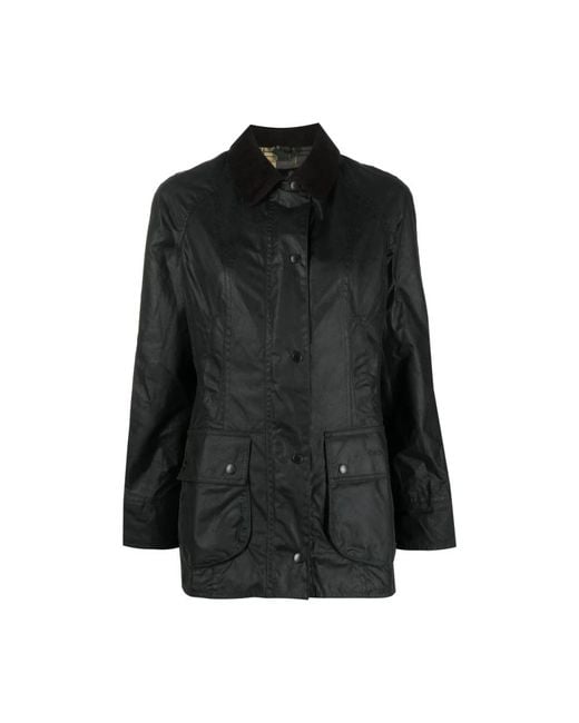 Barbour Beadnell Waxed Jacket in het Black