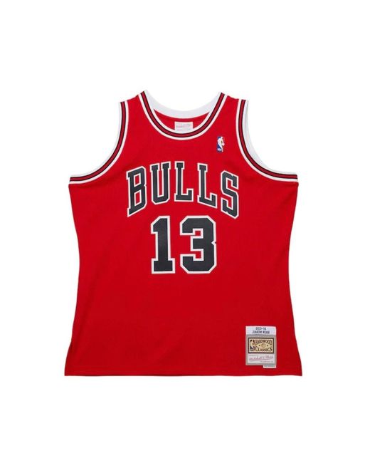 Mitchell & Ness Fitness ,Rood ,Chicago Bulls Joakim Noah Shirt 2013 in het Red voor heren