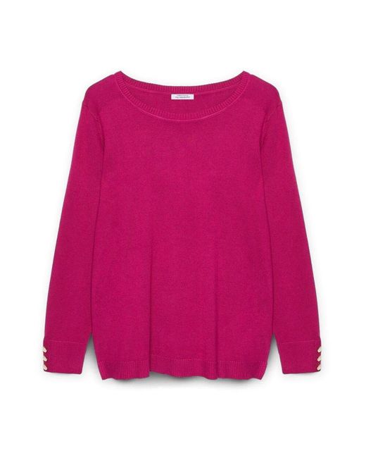 FIORELLA RUBINO Pink Pullover mit lenzingTM ecoveroTM viskose