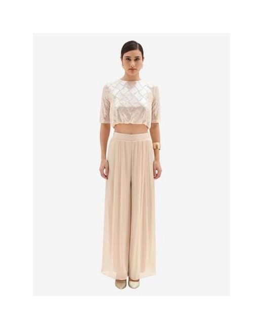 Rinascimento Natural Wide Trousers