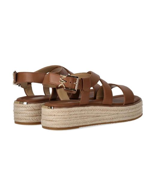 Michael Kors Brown Lynn Platform Sandal