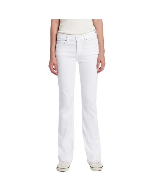 Boot-Cut Jeans 7 For All Mankind en coloris White