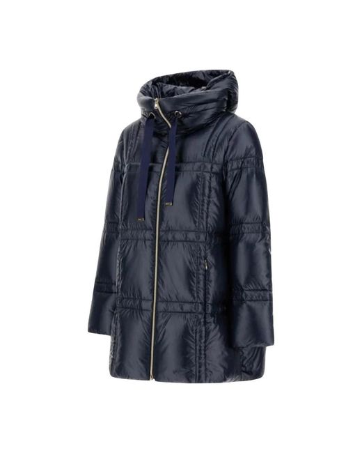 Herno Jassen ,Blauw ,Katoen A-Shape Jacket in het Blue