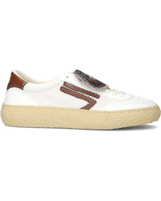 PURAAI White Weiße Polly Tab Sneakers