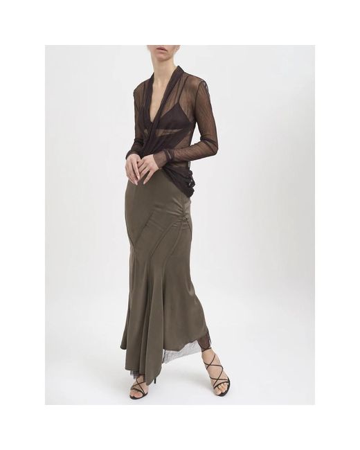 Yehuafan Brown Blouses