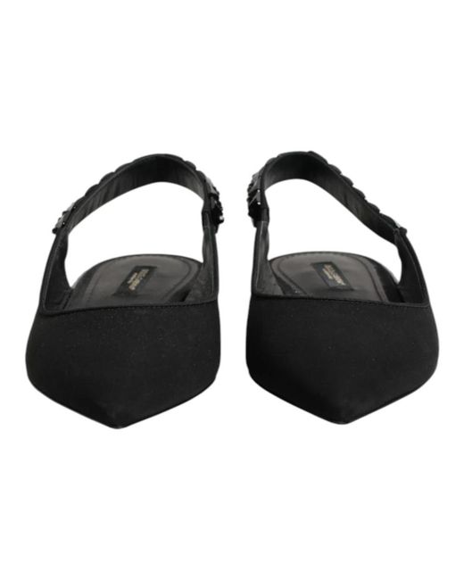 Dolce & Gabbana Black Ballerinas