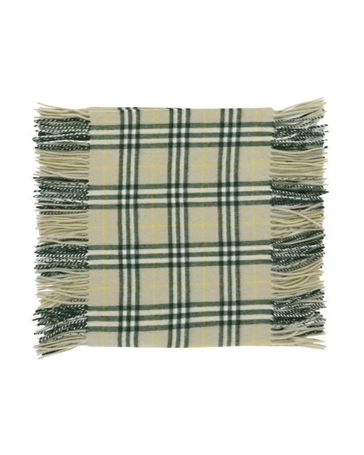 Burberry Green Check cashmere happy schal