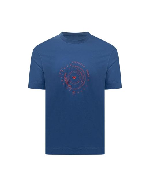 Emporio Armani Blue T-Shirts for men