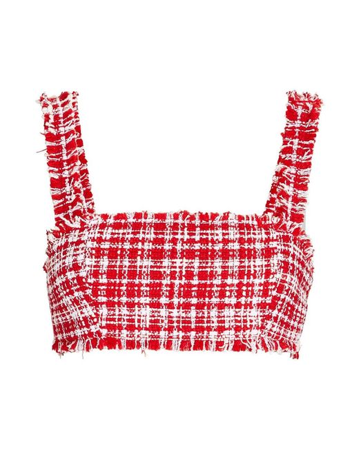 Self-Portrait Red Sleeveless Tops