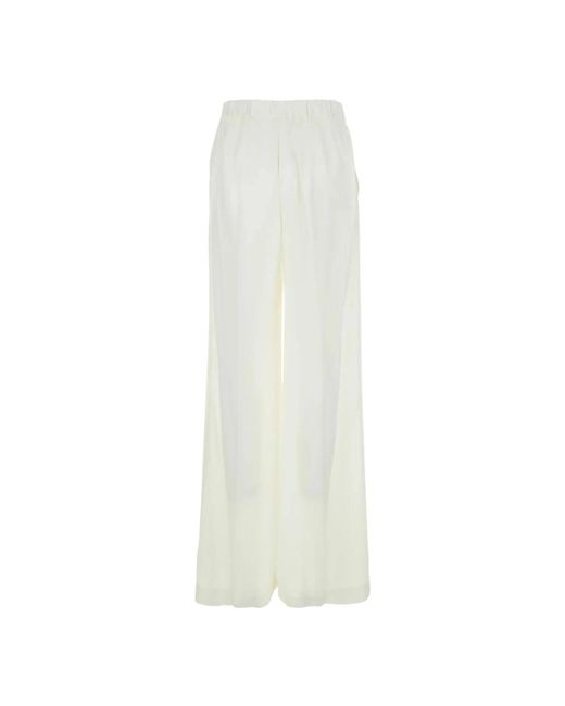 P.A.R.O.S.H. White Wide Trousers