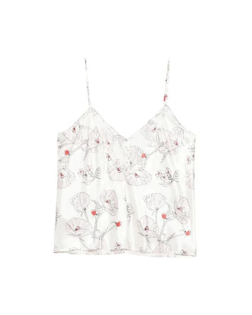 Olivia Von Halle White Pyjamas