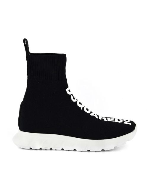 High sneakers di DSquared² in Black
