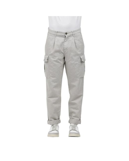 Straight Trousers Mason's de hombre de color Gray