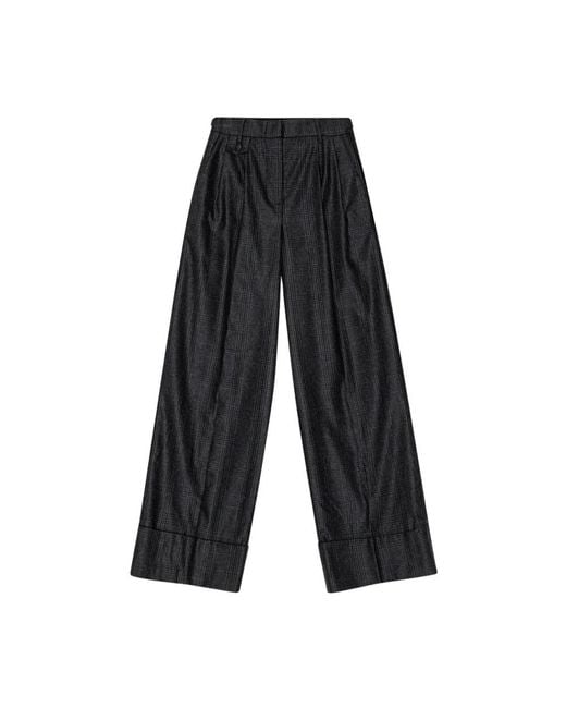 REMAIN Birger Christensen Gray Wide Trousers