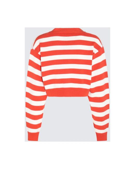 KENZO Red Rote weiße strickpullover