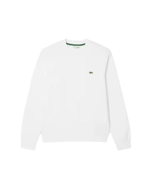 Lacoste White Sweatshirts for men