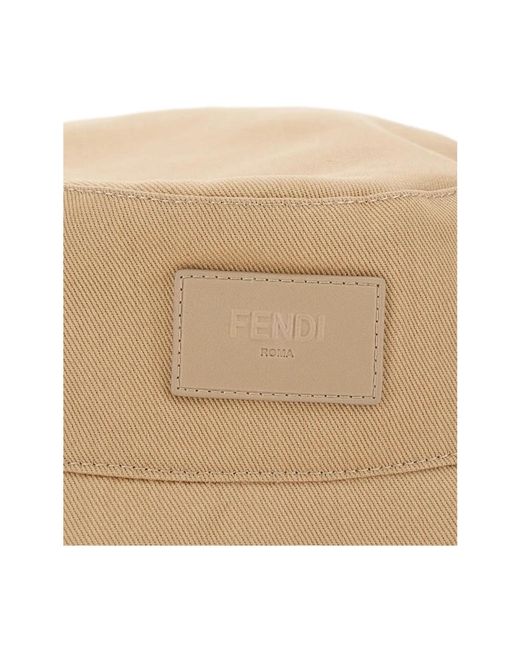 Fendi Natural Hats for men