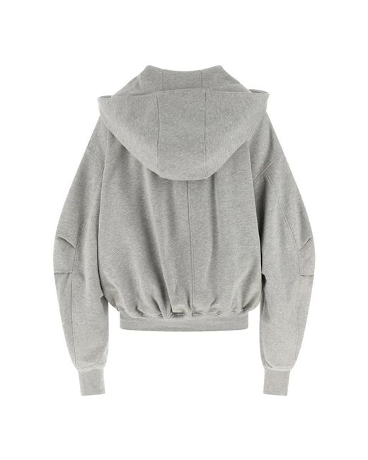 The Attico Gray Zip-Throughs