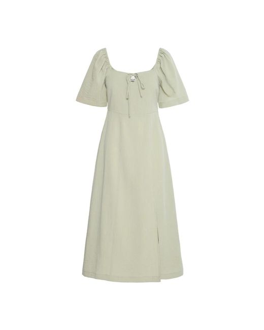 Midi Dresses Ichi de color Green